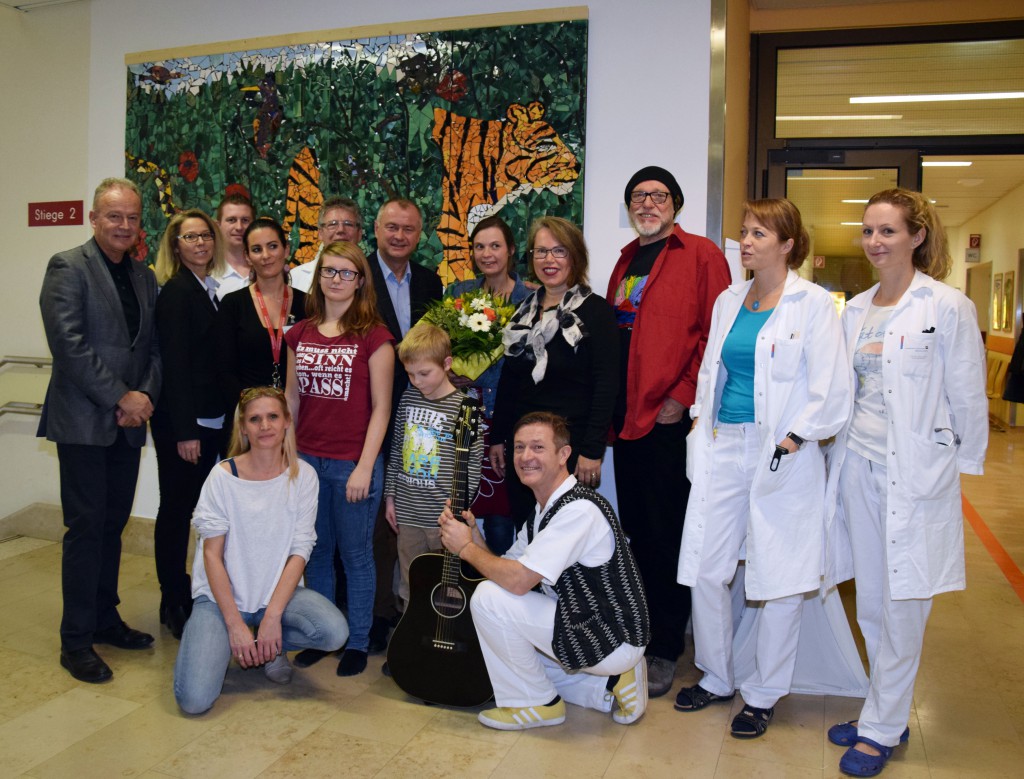 Kunst-Projekt auf der Kinderabteilung des Landeslinikums Mödling