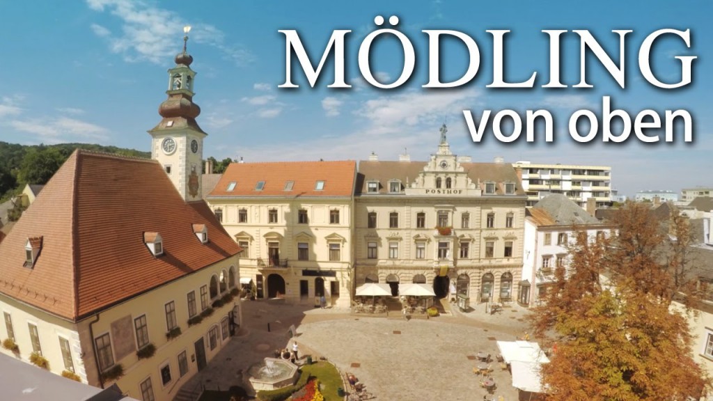 Mödling von oben.