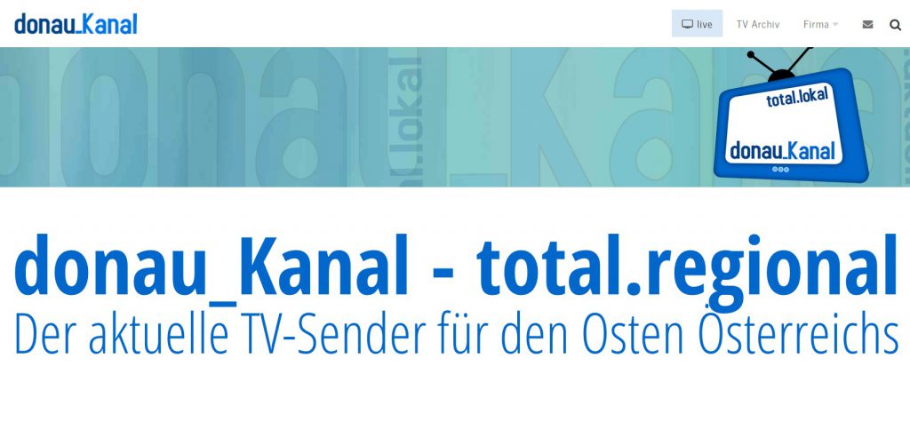donau_Kanal: neuer TV-Sender für den Osten Österreichs