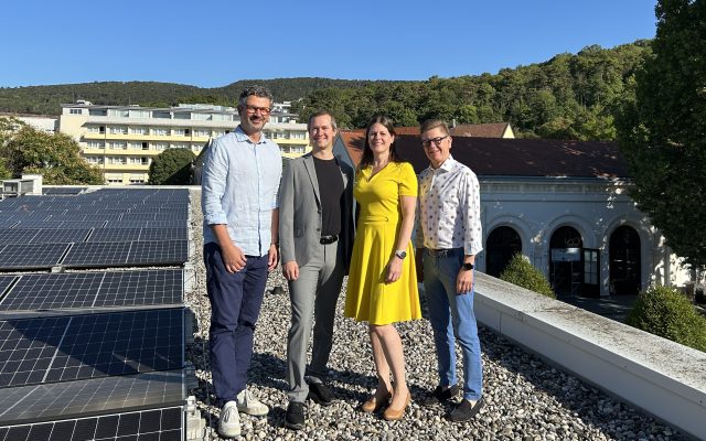 Sonnenenergie für den Kurbetrieb aus der Badener Energiegemeinschaft